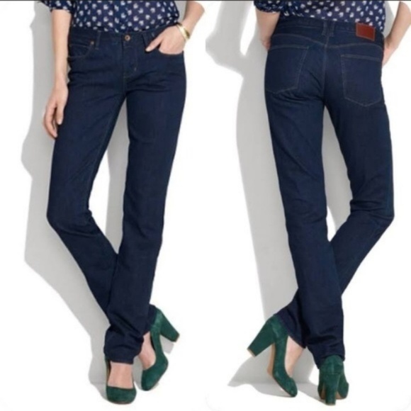 Madewell Denim - Madewell Rail Straight Dark Wash Jeans Size 27x34